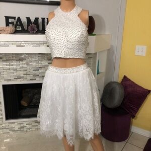 Hebeos custom made 2pc beaded skirt set S